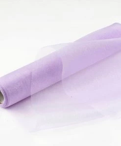 HIER_5220 12"x10yd | Lavender Sheer Chiffon Fabric Bolt, DIY Voile Drapery Fabric Fabric Bolts & Bags