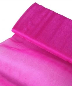 HIER_5210 54" | 10 Yards Fuchsia Solid Color Sheer Chiffon Fabric By The Bolt