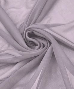 HIER_5210 54"x10yd | Silver Solid Color Sheer Chiffon Fabric Bolt, DIY Voile Drapery Fabric Bolts & Bags