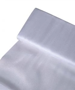 HIER_5210 Fabric Bolts & Bags 54"x10yd | White Solid Color Sheer Chiffon Fabric Bolt, DIY Voile Drapery