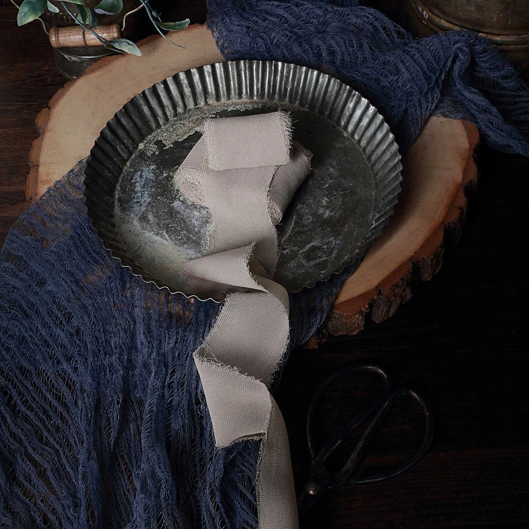 HIER_5144 2 Pack | 6yd Natural Silk-Like Chiffon Linen Ribbon Roll For Bouquets, Wedding Invitations Gift Wrapping Tabletop Decor 11 HIER_5144 2 Pack | 6yd Natural Silk-Like Chiffon Linen Ribbon Roll For Bouquets, Wedding Invitations Gift Wrapping Tabletop Decor