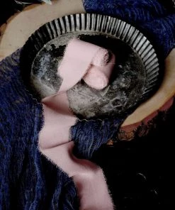 HIER_5144 Tabletop Decor 2 Pack | 6yd Blush/Rose Gold Silk-Like Chiffon Linen Ribbon Roll For Bouquets, Wedding Invitations Gift Wrapping