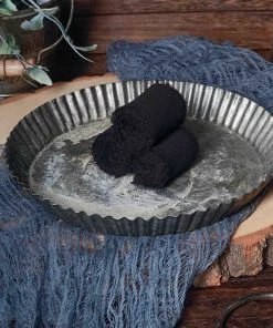 HIER_5144 Tabletop Decor 2 Pack | 6yd Black Silk-Like Chiffon Linen Ribbon Roll For Bouquets, Wedding Invitations Gift Wrapping 20 HIER_5144 Tabletop Decor 2 Pack | 6yd Black Silk-Like Chiffon Linen Ribbon Roll For Bouquets, Wedding Invitations Gift Wrapping