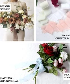 HIER_5144 2 Pack | 6yd Natural Silk-Like Chiffon Linen Ribbon Roll For Bouquets, Wedding Invitations Gift Wrapping Tabletop Decor 16 HIER_5144 2 Pack | 6yd Natural Silk-Like Chiffon Linen Ribbon Roll For Bouquets, Wedding Invitations Gift Wrapping Tabletop Decor
