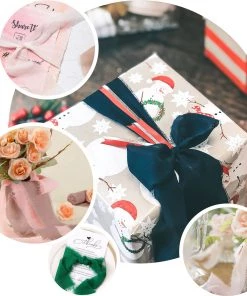 HIER_5144 Tabletop Decor 2 Pack | 6yd Black Silk-Like Chiffon Linen Ribbon Roll For Bouquets, Wedding Invitations Gift Wrapping 17 HIER_5144 Tabletop Decor 2 Pack | 6yd Black Silk-Like Chiffon Linen Ribbon Roll For Bouquets, Wedding Invitations Gift Wrapping