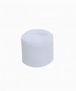 HIER_5144 2 Pack | 6yd White Silk-Like Chiffon Linen Ribbon Roll For Bouquets, Wedding Invitations Gift Wrapping Tabletop Decor