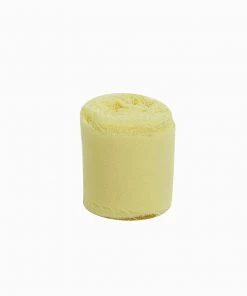 HIER_5144 2 Pack | 6yd Yellow Silk-Like Chiffon Linen Ribbon Roll For Bouquets, Wedding Invitations Gift Wrapping Tabletop Decor 25 HIER_5144 2 Pack | 6yd Yellow Silk-Like Chiffon Linen Ribbon Roll For Bouquets, Wedding Invitations Gift Wrapping Tabletop Decor