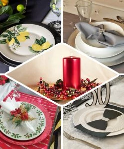 HIER_4700 Disposable Dinnerware 6 Pack | 13