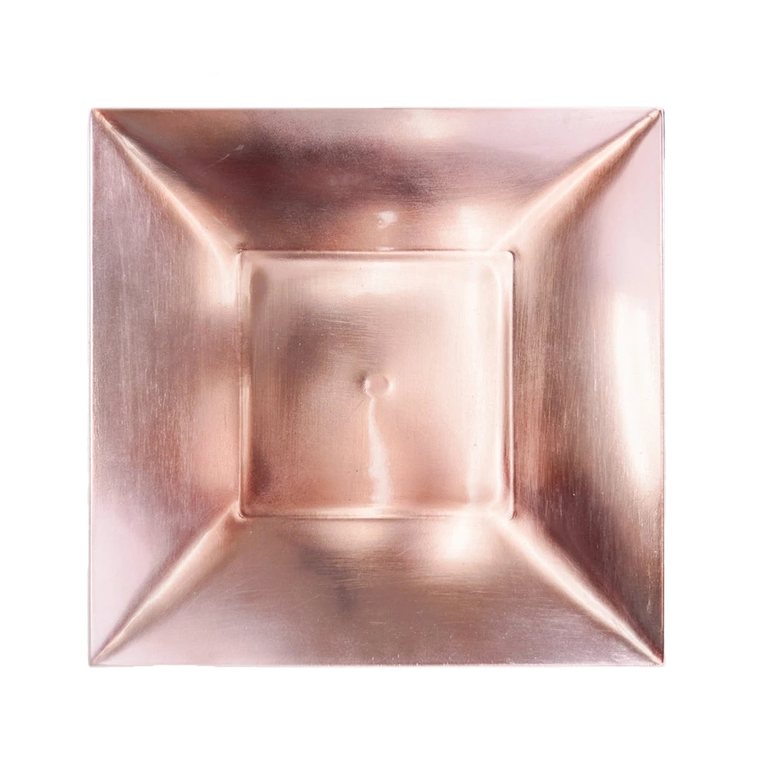 HIER_4710 6 Pack | 12" Blush/Rose Gold Square Rim Acrylic Charger Plates, Modern/Glam Table Decor Disposable Dinnerware 13 HIER_4710 6 Pack | 12" Blush/Rose Gold Square Rim Acrylic Charger Plates, Modern/Glam Table Decor Disposable Dinnerware