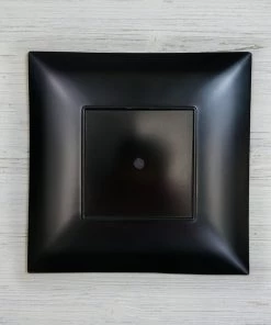 HIER_4710 6 Pack | 12" Blush/Rose Gold Square Rim Acrylic Charger Plates, Modern/Glam Table Decor Disposable Dinnerware 23 HIER_4710 6 Pack | 12