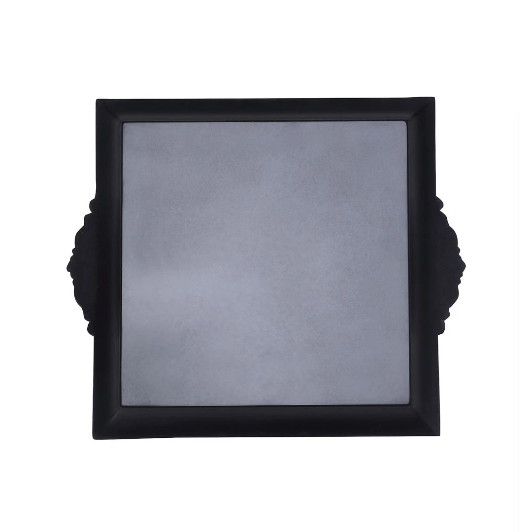 HIER_4730 Disposable Dinnerware 2 Pack | 10" Antique White Wash Square Decorative Acrylic Serving Trays With Embossed Rims 17 HIER_4730 Disposable Dinnerware 2 Pack | 10" Antique White Wash Square Decorative Acrylic Serving Trays With Embossed Rims