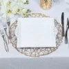 HIER_4730 Disposable Dinnerware 2 Pack | 10" Antique White Wash Square Decorative Acrylic Serving Trays With Embossed Rims