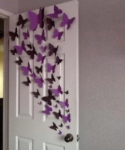 HIER_5150 12 Pack | Double Wing 3D Butterfly Wall Decals, DIY Stickers Decor - Summer Collection 17 HIER_5150 12 Pack | Double Wing 3D Butterfly Wall Decals, DIY Stickers Decor - Summer Collection