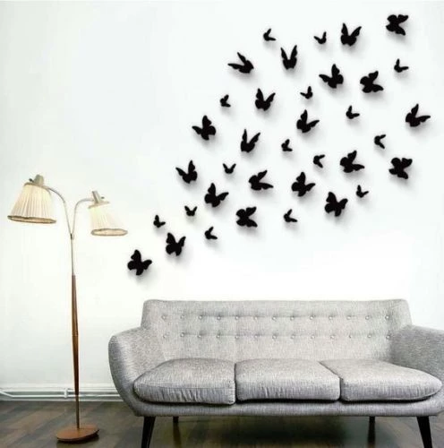 HIER_5150 12 Pack | Double Wing 3D Butterfly Wall Decals, DIY Stickers Decor - Summer Collection 6 HIER_5150 12 Pack | Double Wing 3D Butterfly Wall Decals, DIY Stickers Decor - Summer Collection
