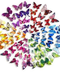 HIER_5150 12 Pack | Double Wing 3D Butterfly Wall Decals, DIY Stickers Decor - Summer Collection 18 HIER_5150 12 Pack | Double Wing 3D Butterfly Wall Decals, DIY Stickers Decor - Summer Collection