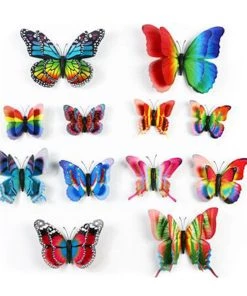 HIER_5150 12 Pack | Double Wing 3D Butterfly Wall Decals, DIY Stickers Decor - Summer Collection 19 HIER_5150 12 Pack | Double Wing 3D Butterfly Wall Decals, DIY Stickers Decor - Summer Collection
