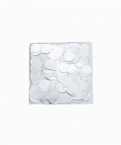 HIER_5110 Chargers & Centerpieces 18G Bag | Silver Round Foil Metallic Table Confetti Dots, Balloon Confetti Decor