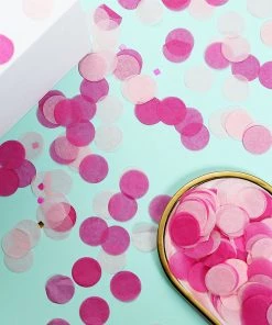 HIER_5110 18G Bag | Pink Theme Tissue Paper & Foil Table Confetti Mix, Balloon Confetti Decor – Fuchsia, Hot Pink & Pink Tabletop Decor