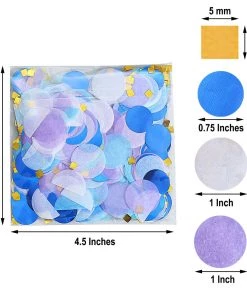 HIER_5110 Tabletop Decor 18G Bag | Purple Theme Tissue Paper & Foil Table Confetti Mix, Balloon Confetti Decor – Blue, Gold, Purple, Royal Blue & White 14 HIER_5110 Tabletop Decor 18G Bag | Purple Theme Tissue Paper & Foil Table Confetti Mix, Balloon Confetti Decor – Blue, Gold, Purple, Royal Blue & White