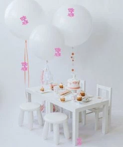 HIER_5110 Chargers & Centerpieces 300 Pcs Pink Metallic Foil Baby Shower Table Confetti Party Sprinkles