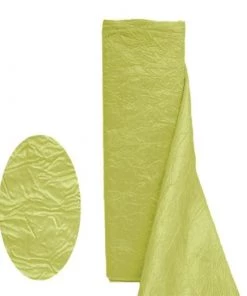 HIER_5220 Fabric Bolts & Bags 12"x10 Yards | Yellow Crinkle Crushed Taffeta Silk Drapery Fabric Bolt