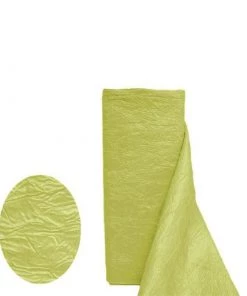 HIER_5210 54"x10 Yards | Yellow Crinkle Crushed Taffeta Silk Drapery Fabric Bolt - Clearance SALE