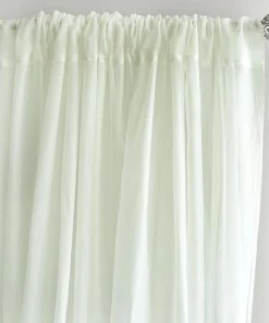 HIER_3160 2 Pack | Ivory Fire Retardant Sheer Organza Premium Curtain Panel Backdrops With Rod Pockets - 5ftx10ft Big Event Backdrops & Décor 23 HIER_3160 2 Pack | Ivory Fire Retardant Sheer Organza Premium Curtain Panel Backdrops With Rod Pockets - 5ftx10ft Big Event Backdrops & Décor