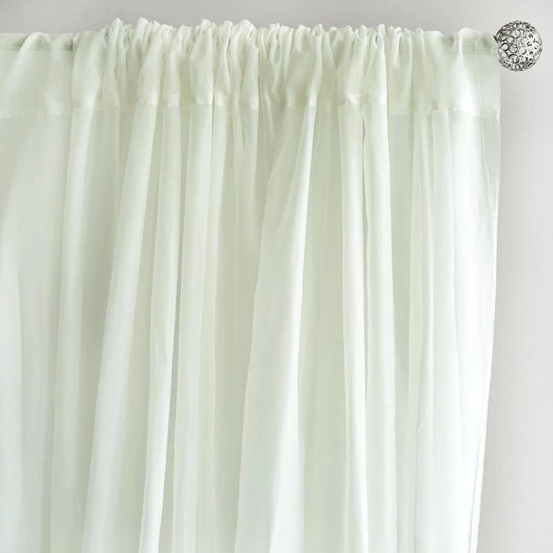 HIER_3160 2 Pack | Ivory Fire Retardant Sheer Organza Premium Curtain Panel Backdrops With Rod Pockets - 5ftx10ft Big Event Backdrops & Décor 12 HIER_3160 2 Pack | Ivory Fire Retardant Sheer Organza Premium Curtain Panel Backdrops With Rod Pockets - 5ftx10ft Big Event Backdrops & Décor