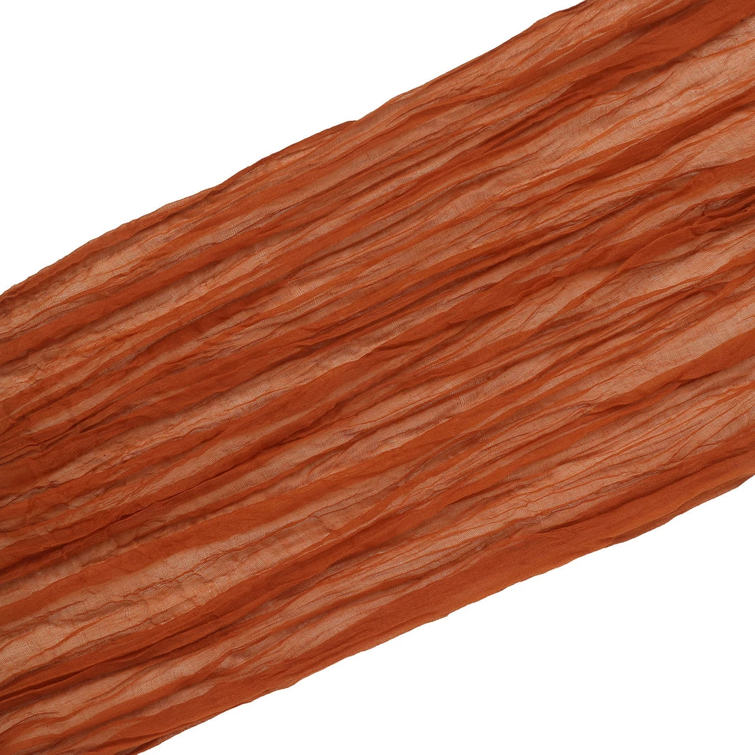 HIER_3110 Backdrop Panels 20ft Gauze Cheesecloth Terracotta Wedding Arch Drapery Fabric, Window Scarf Valance, Boho Arbor Decor Curtain Panel 12 HIER_3110 Backdrop Panels 20ft Gauze Cheesecloth Terracotta Wedding Arch Drapery Fabric, Window Scarf Valance, Boho Arbor Decor Curtain Panel