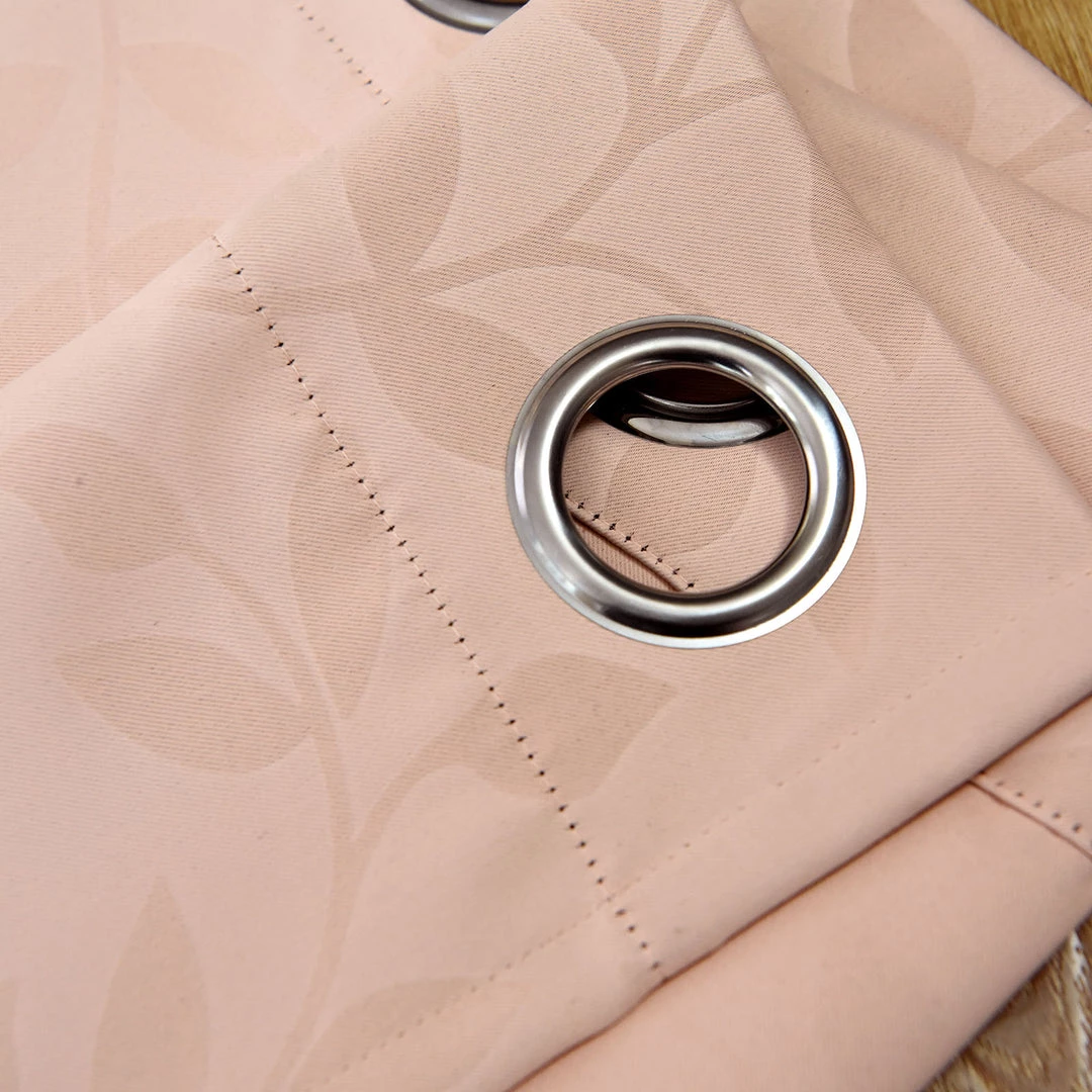 HIER_3160 Big Event Backdrops & Décor 2 Pack | Blush/Rose Gold Embossed Thermal Blackout Curtain Panels, 52"x64" With Chrome Grommet Window Treatment 4 HIER_3160 Big Event Backdrops & Décor 2 Pack | Blush/Rose Gold Embossed Thermal Blackout Curtain Panels, 52"x64" With Chrome Grommet Window Treatment