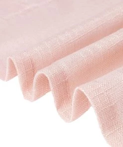 HIER_3120 2 Pack | Handmade Blush/Rose Gold Faux Linen Curtains 52