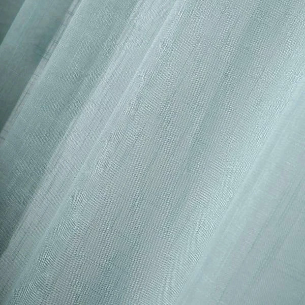 HIER_3120 2 Pack | Handmade Dusty Blue Faux Linen Curtains 52"x64", Curtain Panels With Chrome Grommets Home Décor 10 HIER_3120 2 Pack | Handmade Dusty Blue Faux Linen Curtains 52"x64", Curtain Panels With Chrome Grommets Home Décor