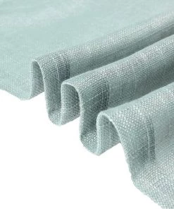 HIER_3120 2 Pack | Handmade Dusty Blue Faux Linen Curtains 52"x64", Curtain Panels With Chrome Grommets Home Décor 26 HIER_3120 2 Pack | Handmade Dusty Blue Faux Linen Curtains 52