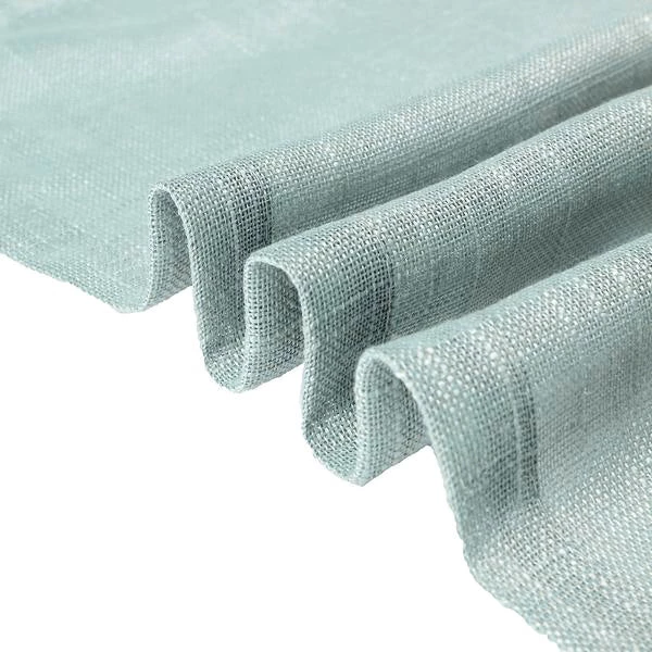 HIER_3120 2 Pack | Handmade Dusty Blue Faux Linen Curtains 52"x64", Curtain Panels With Chrome Grommets Home Décor 11 HIER_3120 2 Pack | Handmade Dusty Blue Faux Linen Curtains 52"x64", Curtain Panels With Chrome Grommets Home Décor