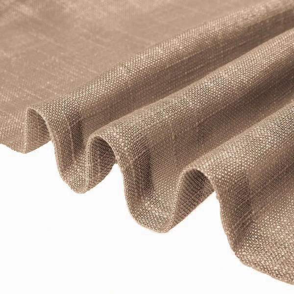 HIER_3120 Home Décor 2 Pack | Handmade Taupe Faux Linen Curtains 52"x64", Curtain Panels With Chrome Grommets 12 HIER_3120 Home Décor 2 Pack | Handmade Taupe Faux Linen Curtains 52"x64", Curtain Panels With Chrome Grommets