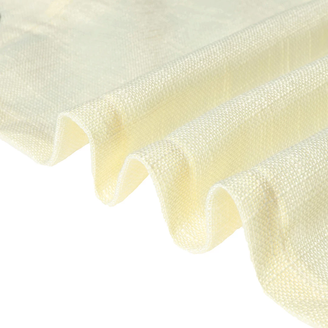 HIER_3120 2 Pack | Handmade Ivory Faux Linen Curtains 52"x64", Curtain Panels With Chrome Grommets Home Décor 12 HIER_3120 2 Pack | Handmade Ivory Faux Linen Curtains 52"x64", Curtain Panels With Chrome Grommets Home Décor