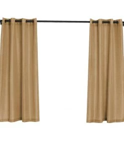 HIER_3120 Home Décor 2 Pack | Handmade Natural Faux Linen Curtains 52"x64", Curtain Panels With Chrome Grommets 31 HIER_3120 Home Décor 2 Pack | Handmade Natural Faux Linen Curtains 52