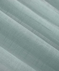 HIER_3120 2 Pack | Handmade Dusty Blue Faux Linen Curtains 52"x84", Curtain Panels With Chrome Grommets 26 HIER_3120 2 Pack | Handmade Dusty Blue Faux Linen Curtains 52