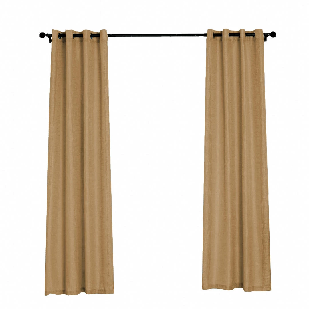 HIER_3120 2 Pack | Handmade Natural Faux Linen Curtains 52"x108", Curtain Panels With Chrome Grommets 17 HIER_3120 2 Pack | Handmade Natural Faux Linen Curtains 52"x108", Curtain Panels With Chrome Grommets