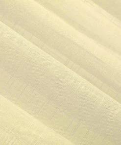 HIER_3120 2 Pack | Handmade Ivory Faux Linen Curtains 52"x64", Curtain Panels With Chrome Grommets Home Décor 22 HIER_3120 2 Pack | Handmade Ivory Faux Linen Curtains 52