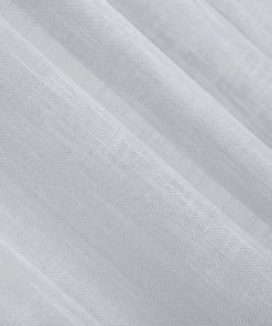 HIER_3120 2 Pack | Handmade Silver Faux Linen Curtains 52