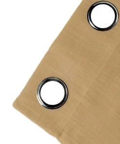 HIER_3120 Home Décor 2 Pack | Handmade Natural Faux Linen Curtains 52"x64", Curtain Panels With Chrome Grommets 28 HIER_3120 Home Décor 2 Pack | Handmade Natural Faux Linen Curtains 52