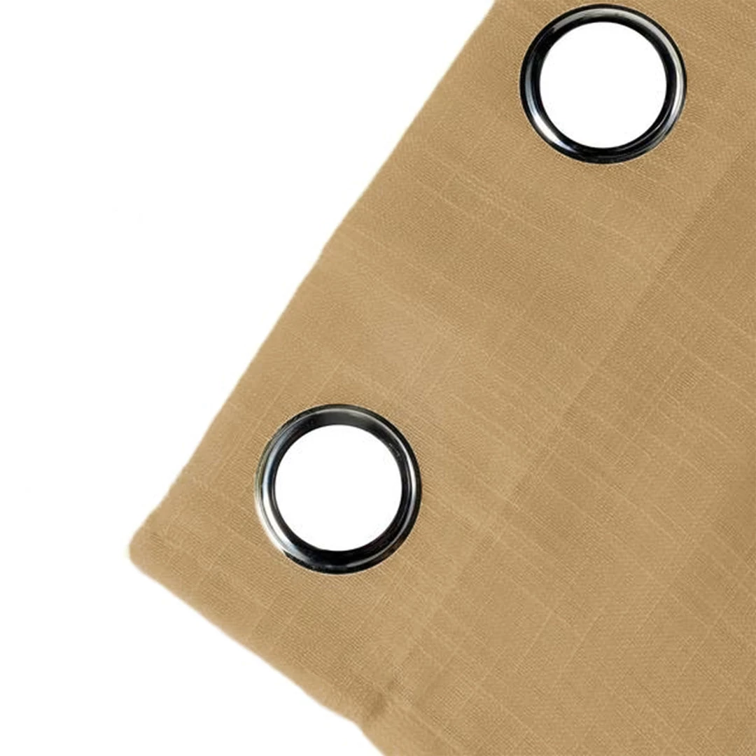 HIER_3120 Home Décor 2 Pack | Handmade Natural Faux Linen Curtains 52"x64", Curtain Panels With Chrome Grommets 13 HIER_3120 Home Décor 2 Pack | Handmade Natural Faux Linen Curtains 52"x64", Curtain Panels With Chrome Grommets