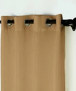 HIER_3120 2 Pack | Handmade Natural Faux Linen Curtains 52"x108", Curtain Panels With Chrome Grommets 25 HIER_3120 2 Pack | Handmade Natural Faux Linen Curtains 52