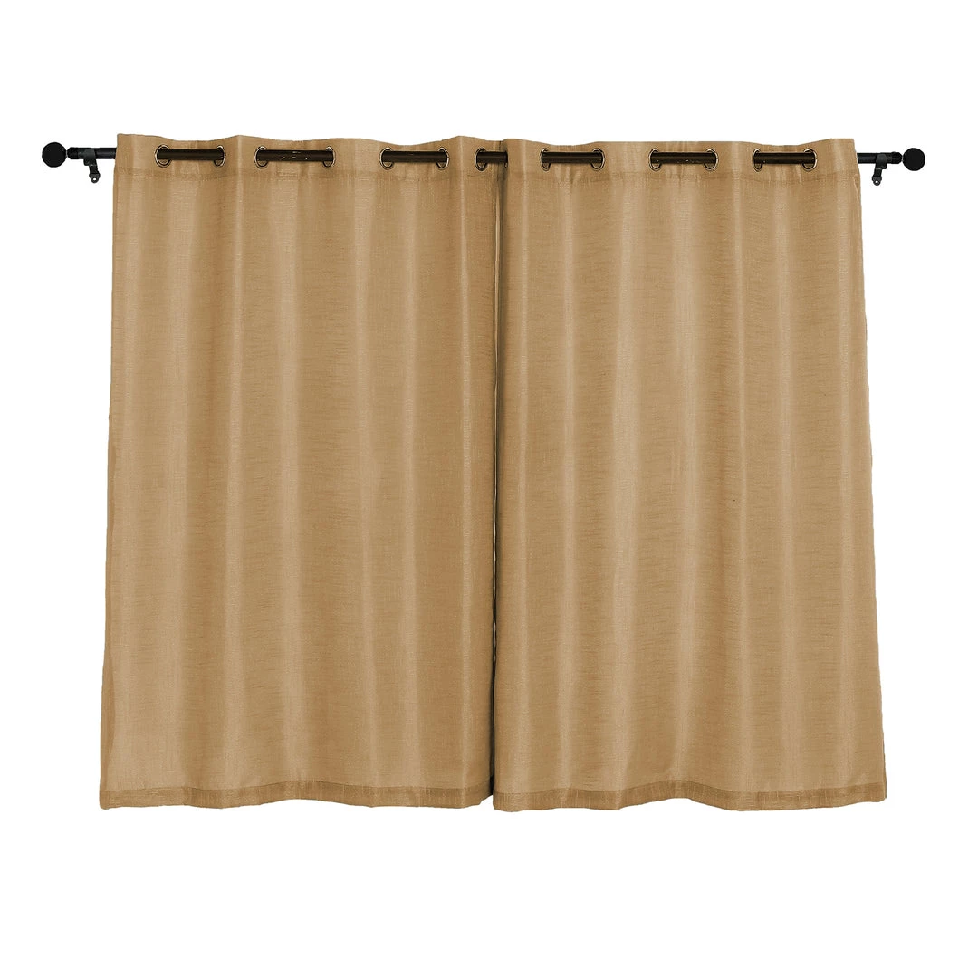 HIER_3120 Home Décor 2 Pack | Handmade Natural Faux Linen Curtains 52"x64", Curtain Panels With Chrome Grommets 15 HIER_3120 Home Décor 2 Pack | Handmade Natural Faux Linen Curtains 52"x64", Curtain Panels With Chrome Grommets