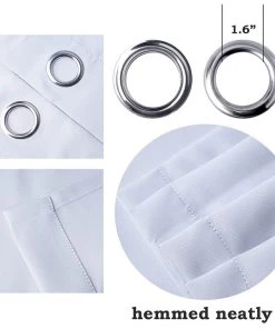 HIER_3160 2 Pack | White/Yellow Chevron Design Thermal Blackout Curtains With Chrome Grommet Window Treatment Panels - 52"x108" Home Curtains 22 HIER_3160 2 Pack | White/Yellow Chevron Design Thermal Blackout Curtains With Chrome Grommet Window Treatment Panels - 52