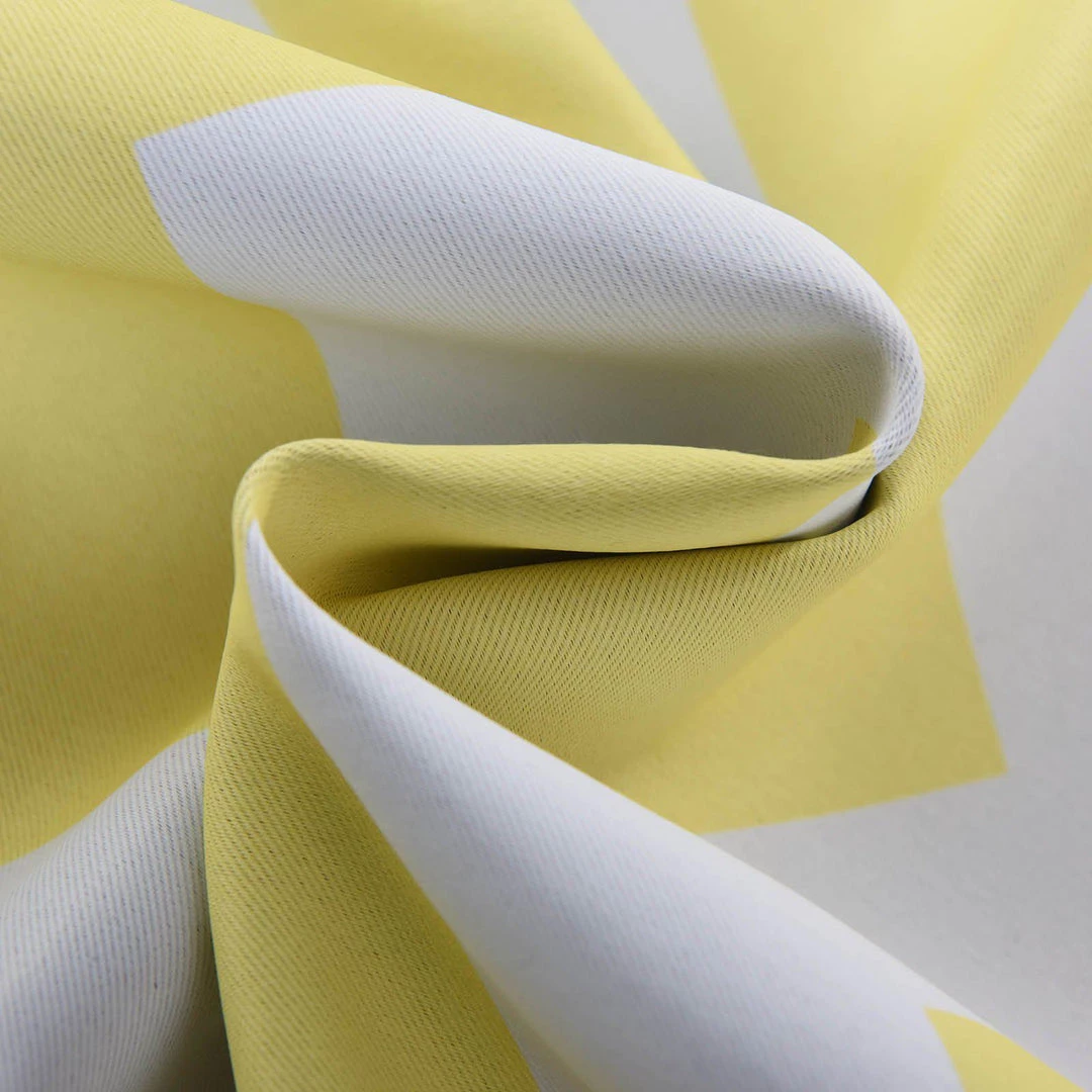 HIER_3160 2 Pack | White/Yellow Chevron Design Thermal Blackout Curtains With Chrome Grommet Window Treatment Panels - 52"x108" Home Curtains 8 HIER_3160 2 Pack | White/Yellow Chevron Design Thermal Blackout Curtains With Chrome Grommet Window Treatment Panels - 52"x108" Home Curtains