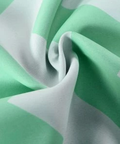 HIER_3160 2 Pack | White/Mint Chevron Design Thermal Blackout Soundproof Curtains With Chrome Grommet Window Treatment Panels - 52"x64" Home Décor 17 HIER_3160 2 Pack | White/Mint Chevron Design Thermal Blackout Soundproof Curtains With Chrome Grommet Window Treatment Panels - 52