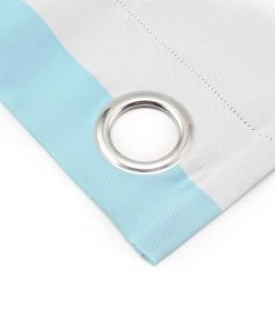 HIER_3160 Cabana Stripe Curtains | Pack Of 2 | White & Baby Blue Blackout Curtain | 52"x84" Grommet Curtains | Soundproofing Curtains Home Décor 18 HIER_3160 Cabana Stripe Curtains | Pack Of 2 | White & Baby Blue Blackout Curtain | 52