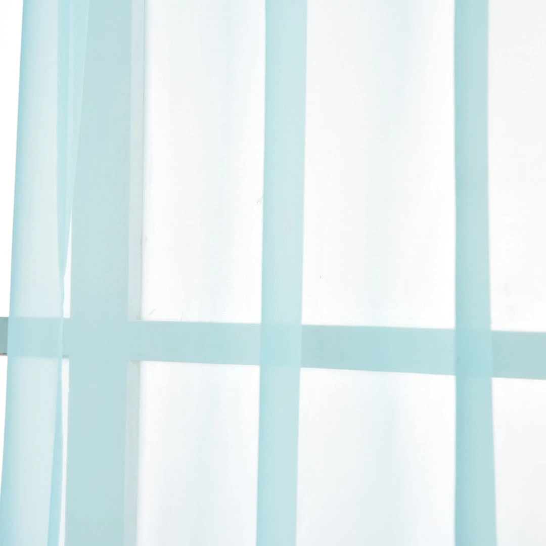 HIER_3160 Big Event Backdrops & Décor 2 Pack | Baby Blue Organza Grommet Sheer Curtains Panels - 52"x108" 7 HIER_3160 Big Event Backdrops & Décor 2 Pack | Baby Blue Organza Grommet Sheer Curtains Panels - 52"x108"